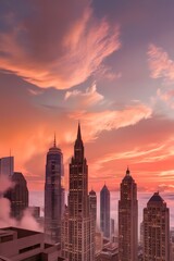 Obraz premium inancial district Aerial view of New York City