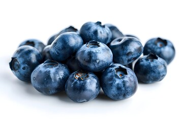 blueberries isolated on white background