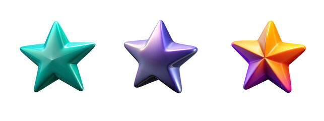 Obraz premium Bright Shining Star on Transparent Background