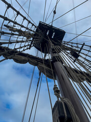sailing ship at the dock