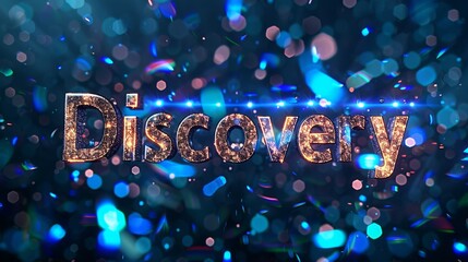 Holo LED Innovation and breakthrough concept art poster.