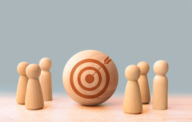 Population sampling for business research, concept.
