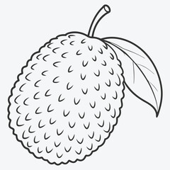 Stunning Jackfruit Line Art Collection © Jannatul