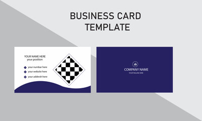 Modern business card design and template