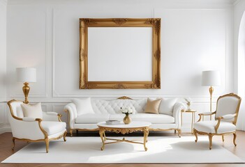 A modern living room with a large gray sectional sofa, a wooden framed wall art, and potted plants