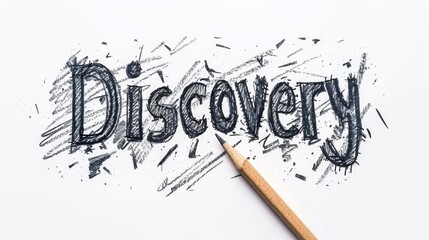 Innovation and breakthrough symbol created in Realistic Pencil Drawing.