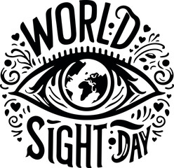 World Sight Day vector art illustration