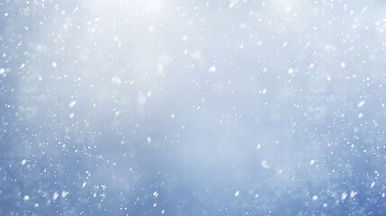 Fototapeta premium Falling Snowflakes on a Blue Background, Winter, Snow, Background, Weather