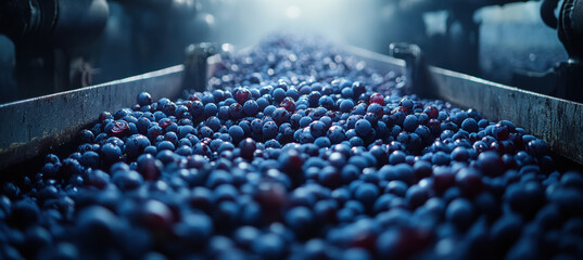 Fototapeta premium Grape Crushing for Wine Making