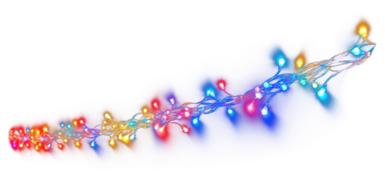 PNG Christmas light line lighting night christmas lights.