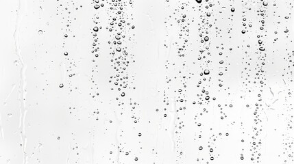 Water Droplets on Glass, Close-up, Black and White, Abstract, Texture, Raindrops, Water