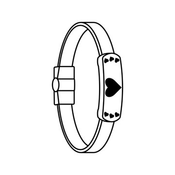 recommend clip art: Vector Art Illustration of Bracelet Icon, Jewelry Icon