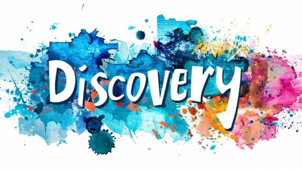 Innovation and breakthrough symbol created in Watercolor and Ink Collage.