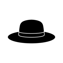 summer hat icon, straw hat