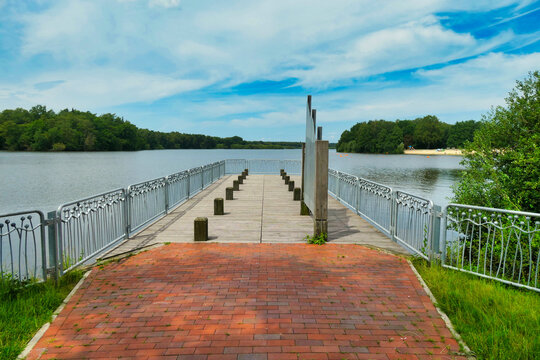 Die Th&uuml;nsfelder Talsperre bei Cloppenburg/Deutschland