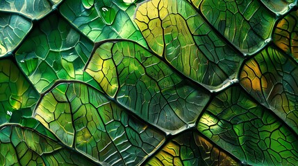 close-up of leaf detail