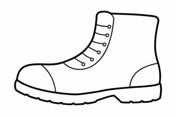 Shoe sketch hand drawn Shoe outline illustration