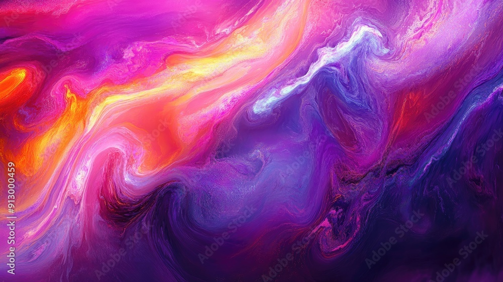 Aufkleber abstract background with fluid, swirling patterns and vibrant hues, capturing a sense of movement an