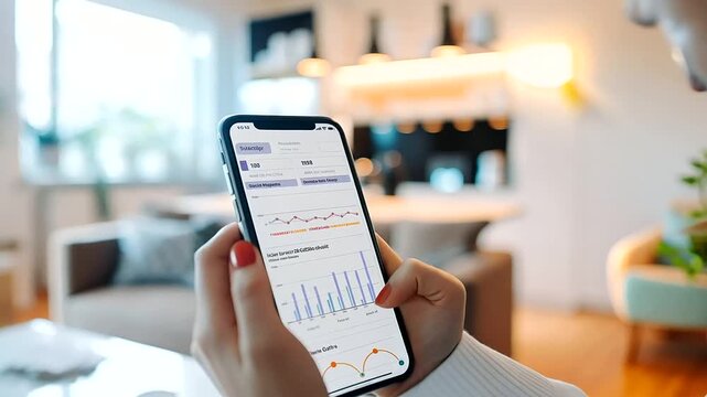 A detailed view of a parent monitoring their child’s progress on an educational app, with charts and reports visible