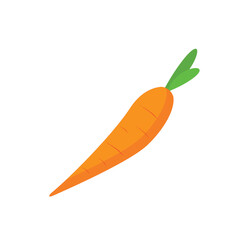 carrot cartoon vector. symbol. logo.