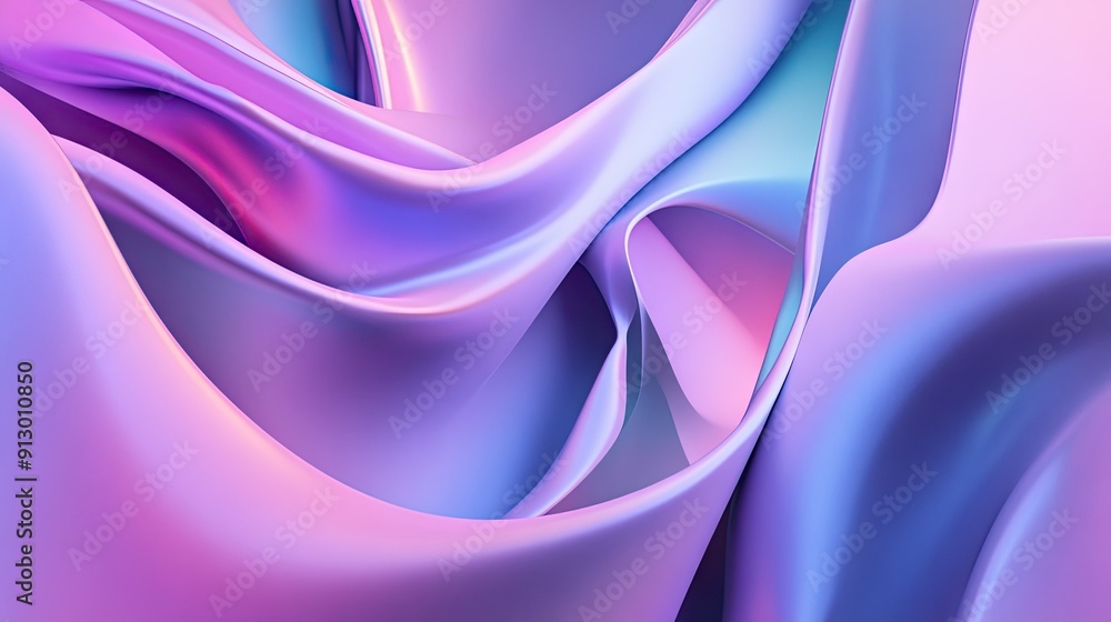 Poster fluid 3d geometric forms with a dynamic gradient background. great for backgrounds and design elemen
