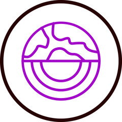 Geophysics Vector Line Purple Circle Black
