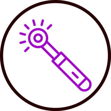 Laser Pen Vector Line Purple Circle Black