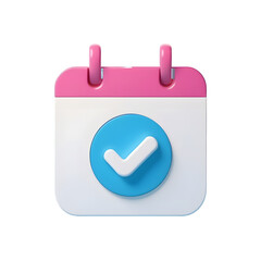 3D rendering Calendar Icon Illustration, PNG clipart.