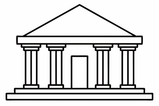recommend clip art: Bank Vector outline