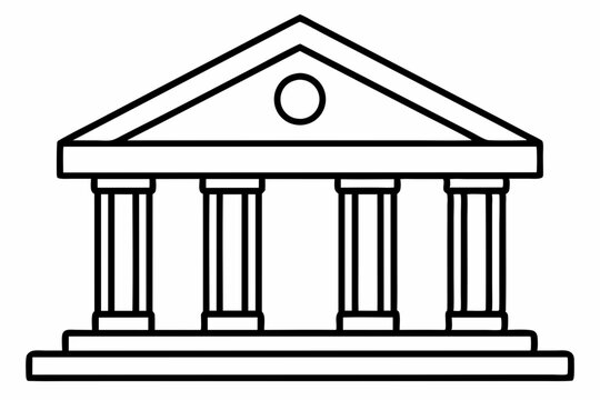 recommend clip art: Bank Vector outline