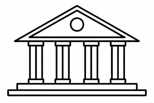 recommend clip art: Bank Vector outline