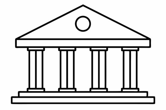 recommend clip art: Bank Vector outline