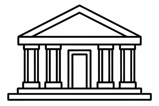 recommend clip art: Bank Vector outline