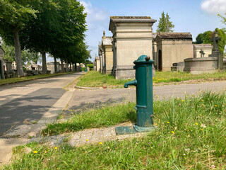 ROUEN, NORMANDY, FRANCE: Monumental Cemetery, North-East of the town-centre, on hill, with elevated...