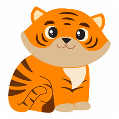 Cute Cartoon Tiger Cub