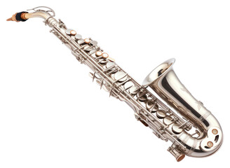 Obraz premium PNG Saxophone white background performance saxophonist.