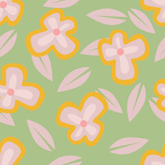 Seamless flowers pattern, floral print.