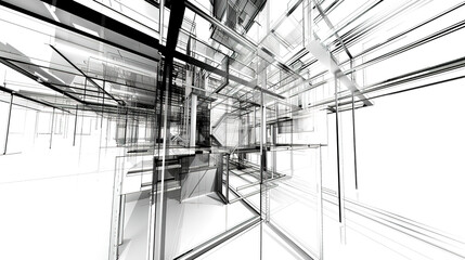 The Fascinating World of Abstract Architectural Drawings: A Blend of Creativity and Innovation. Showcasing Unconventional Designs and Inspiring Spatial Concepts.