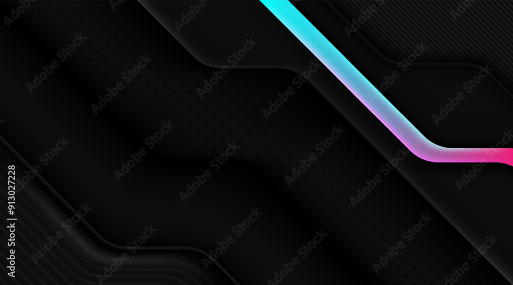 Canvas Prints abstract diagonal geometry gradient graphic black design banner