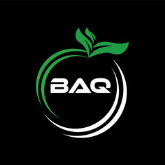 BAQ letter logo Design. BAQ Simple and modern monogram logo. Abstract Alphabet vector Design.