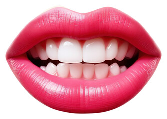 Obraz premium PNG Mouth lipstick teeth perfection.