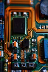 electronic circuit board with processor