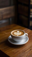 cup of coffee on a table