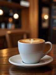 cup of coffee on the table