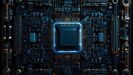 electronic circuit board with processor