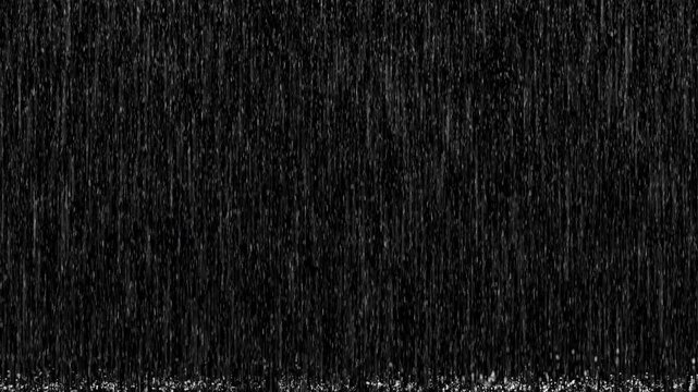 Heavy rain with splashes on the floor. Looped overlay