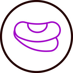 Beans Vector Line Purple Circle Black