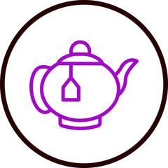 Kettle Vector Line Purple Circle Black