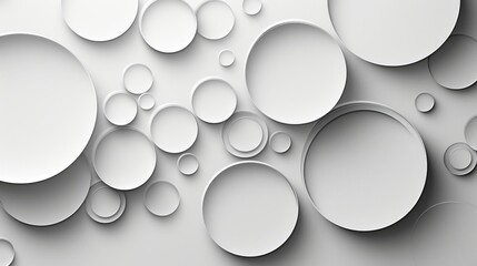 Abstract White Circle Pattern