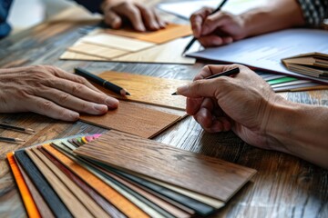 Choosing the Perfect Flooring: Wood Samples and a Careful Selection